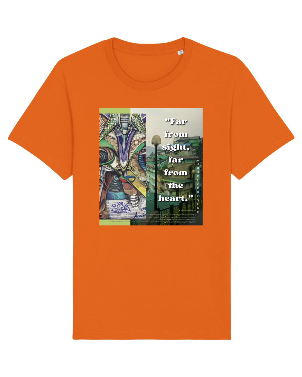 Tricou mânecă scurtă Unisex Rocker Bright Orange