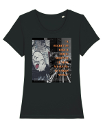 A Secret Is Like A Dove When It Leaves My Hand It Takes Wing Tricou mânecă scurtă guler larg fitted Damă Expresser