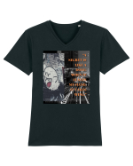 A Secret Is Like A Dove When It Leaves My Hand It Takes Wing Tricou mânecă scurtă guler V Bărbat Presenter