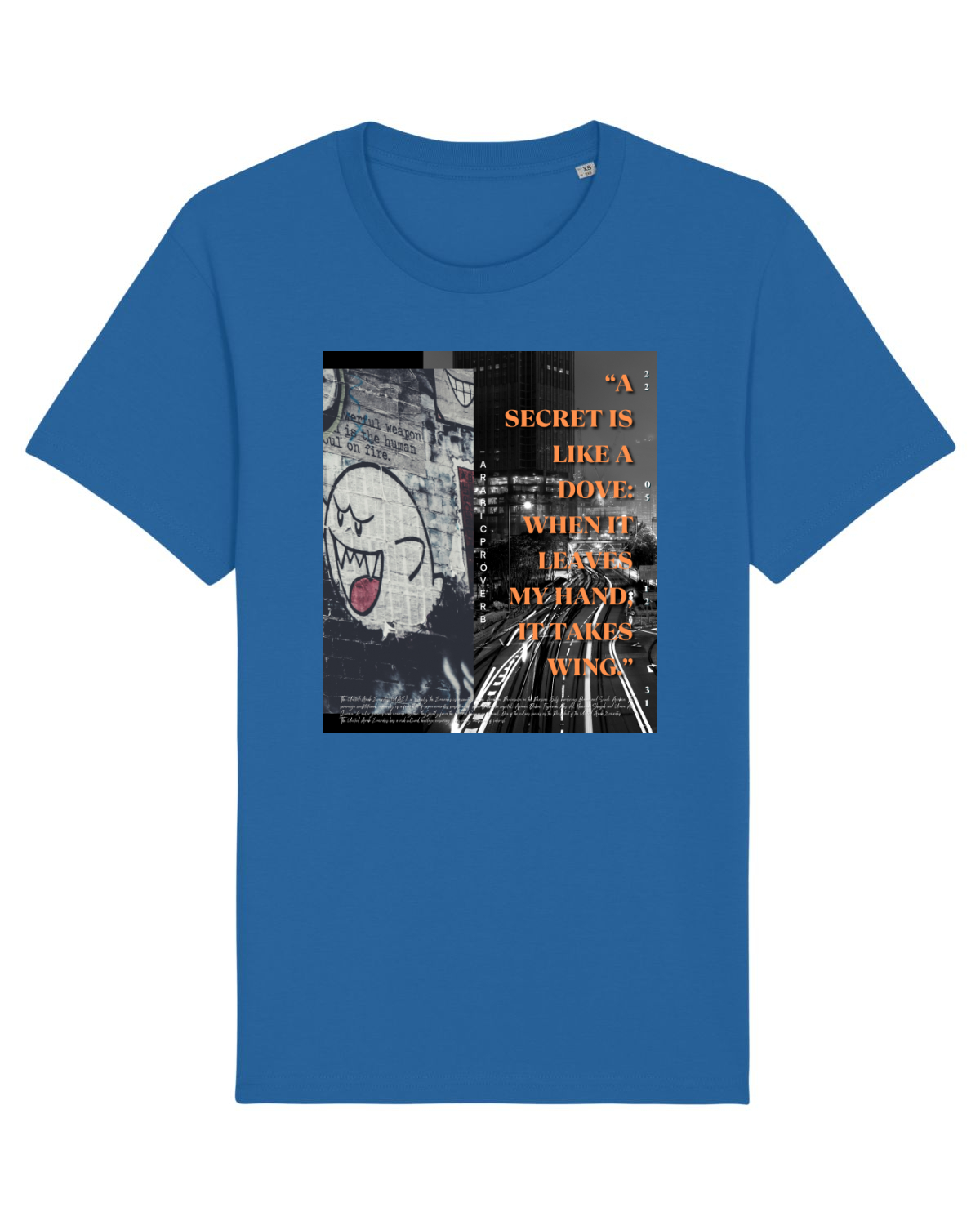 Tricou mânecă scurtă Unisex Rocker Royal Blue