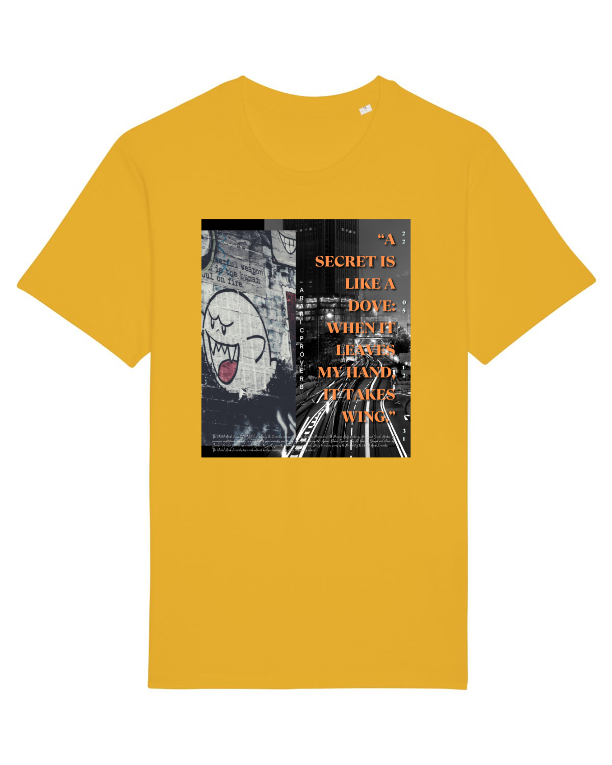 Tricou mânecă scurtă Unisex Rocker Spectra Yellow