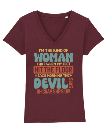 I'm The Kind Of Woman Burgundy