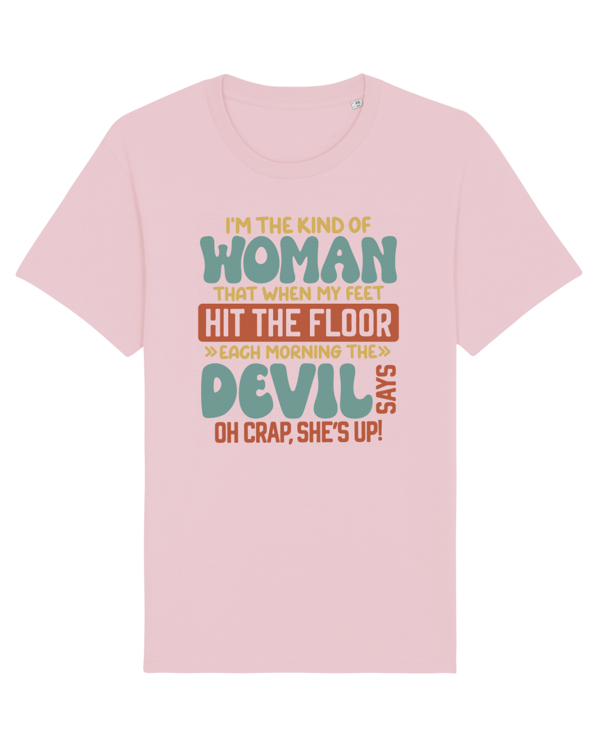 Tricou mânecă scurtă Unisex Rocker Cotton Pink