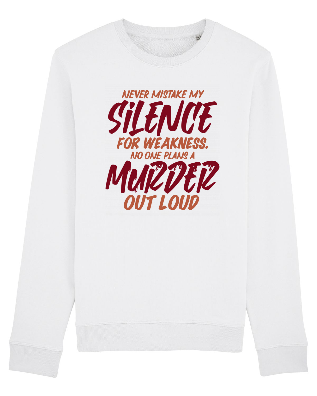 Bluză mânecă lungă Unisex Rise White