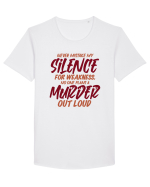 Never Mistake My Silence Tricou mânecă scurtă guler larg Bărbat Skater