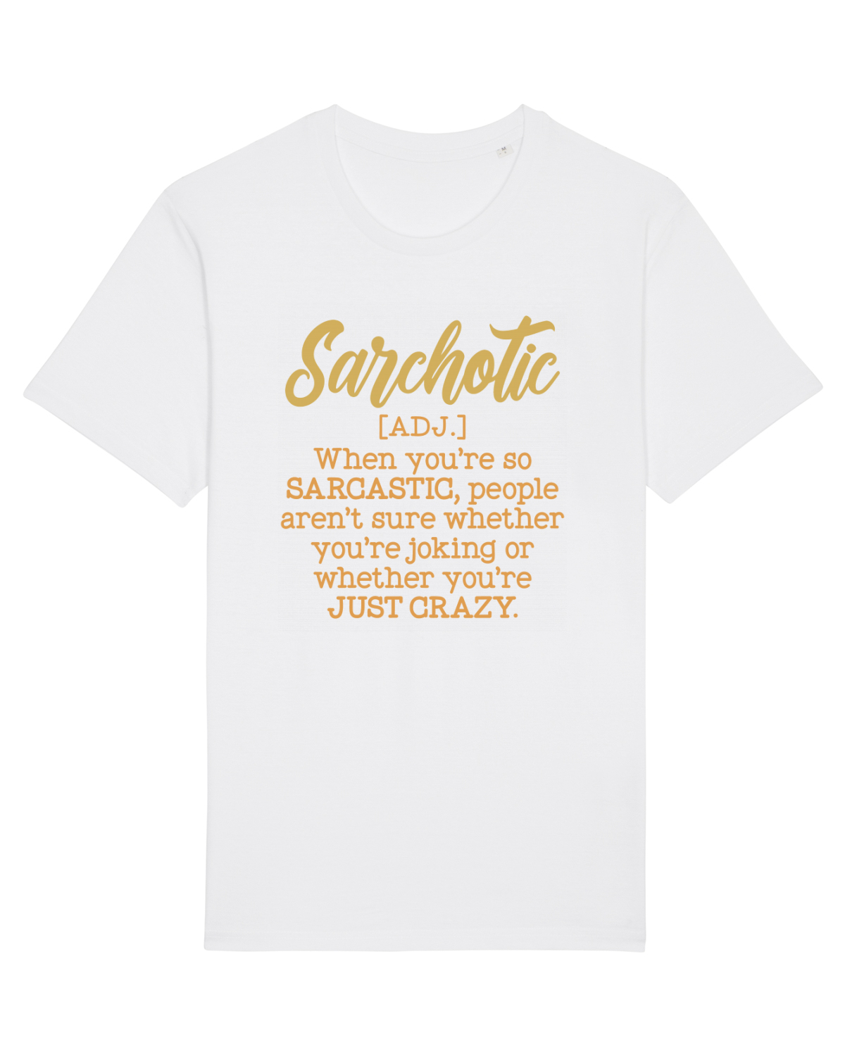 Tricou mânecă scurtă Unisex Rocker White