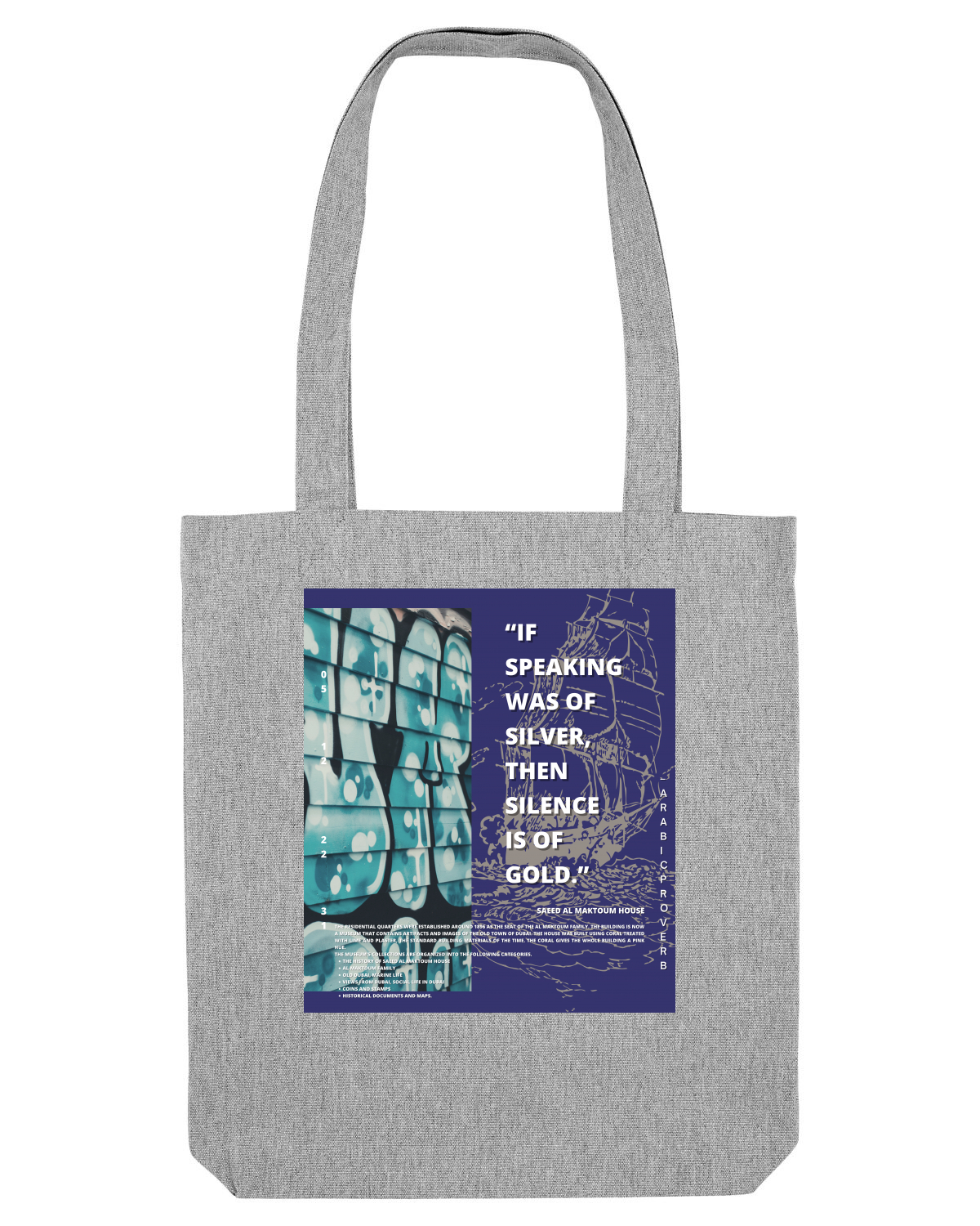 Sacoșă textilă Heather Grey