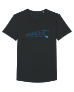 Diving Tricou mânecă scurtă guler larg Bărbat Skater