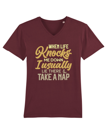 When Life Knocks Me Down Burgundy