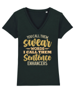You Call Them Swear Words Tricou mânecă scurtă guler V Damă Evoker
