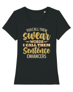 You Call Them Swear Words Tricou mânecă scurtă guler larg fitted Damă Expresser