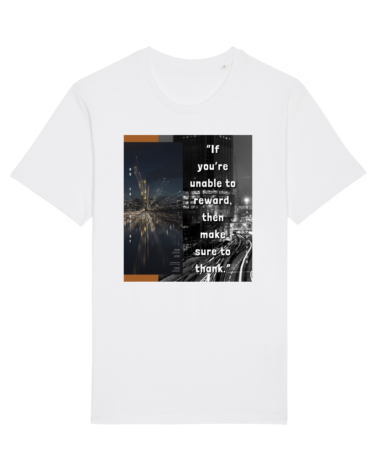 Tricou mânecă scurtă Unisex Rocker White