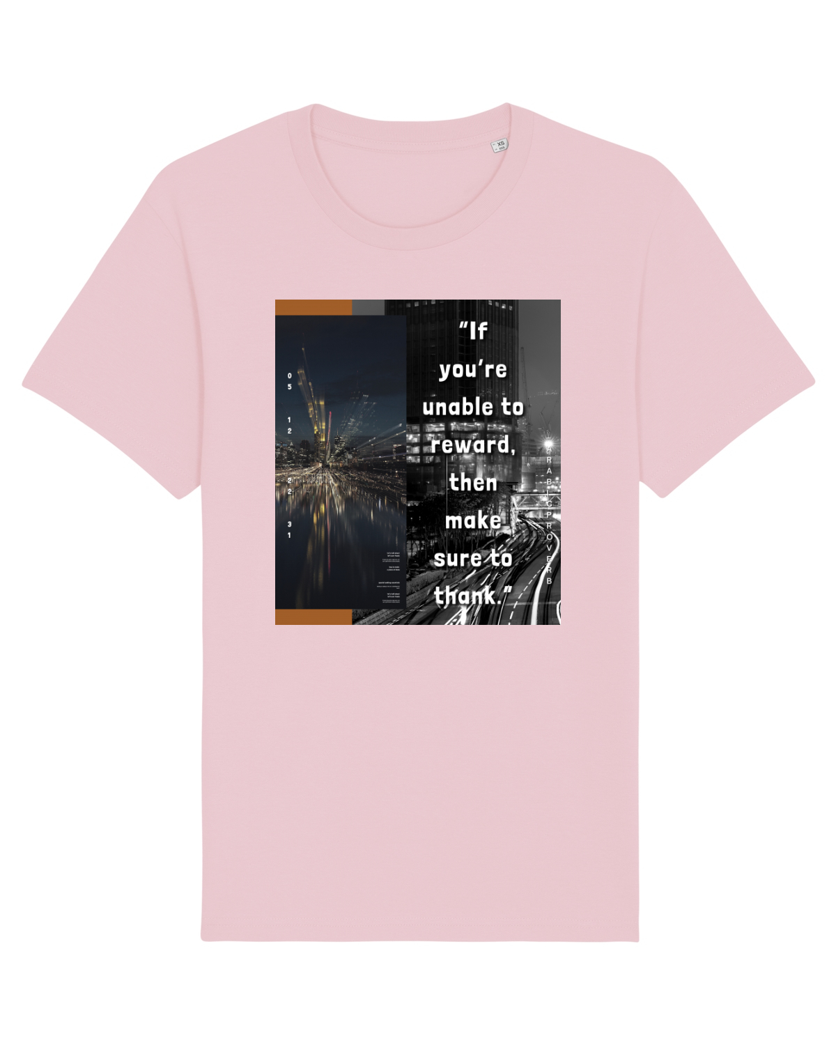 Tricou mânecă scurtă Unisex Rocker Cotton Pink