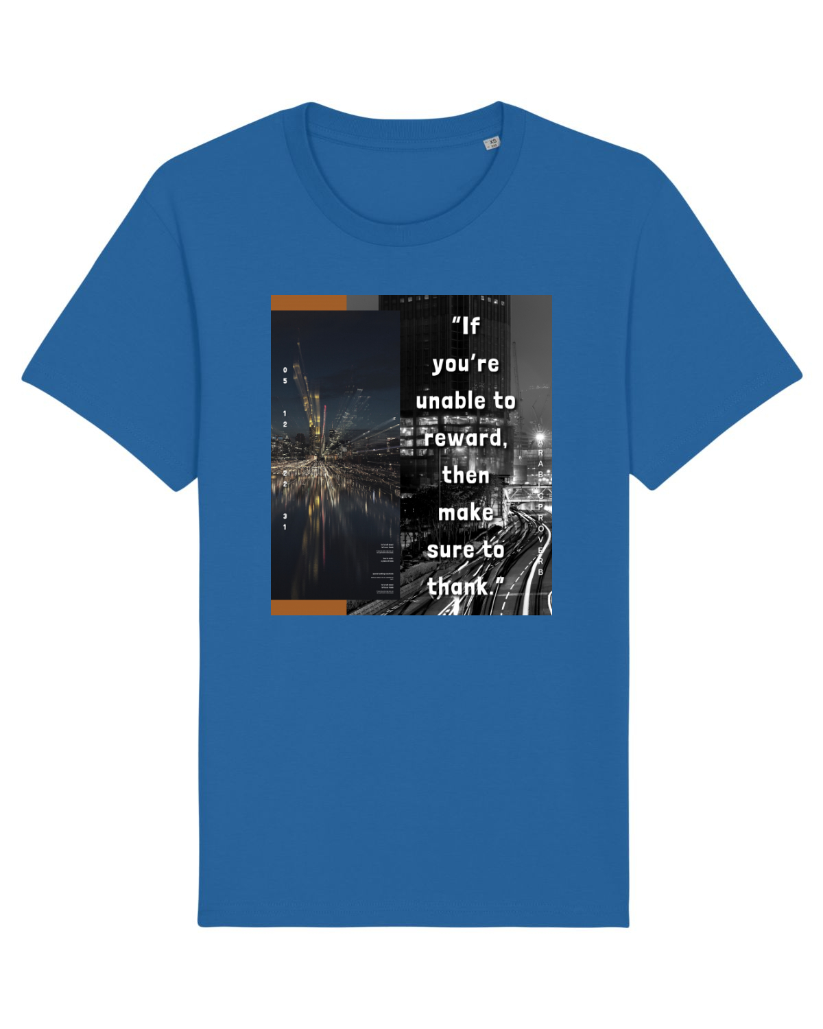 Tricou mânecă scurtă Unisex Rocker Royal Blue