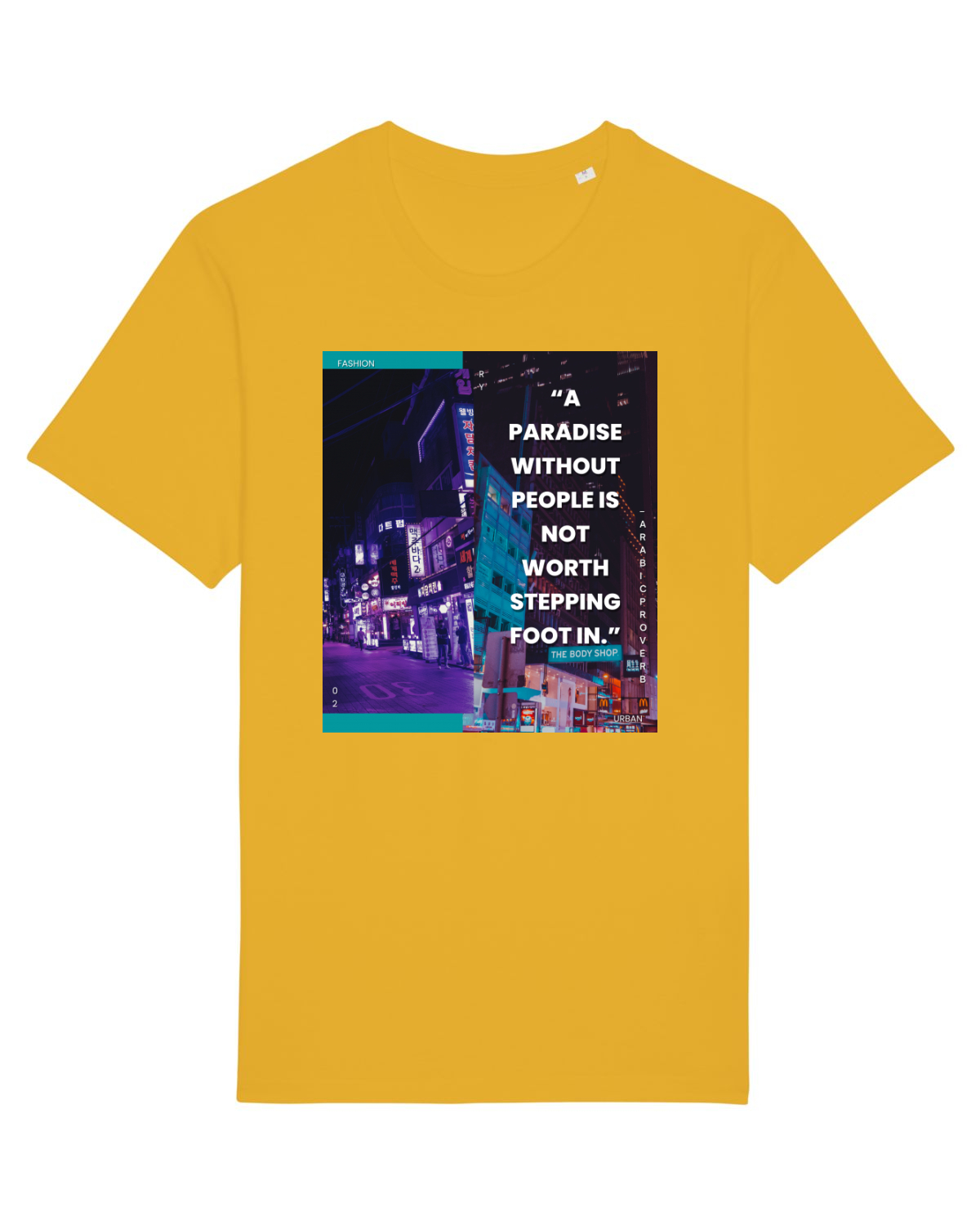 Tricou mânecă scurtă Unisex Rocker Spectra Yellow
