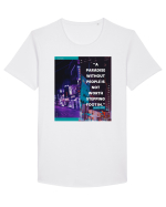 A Paradise Without People Is Not Worth Stepping Foot In Tricou mânecă scurtă guler larg Bărbat Skater