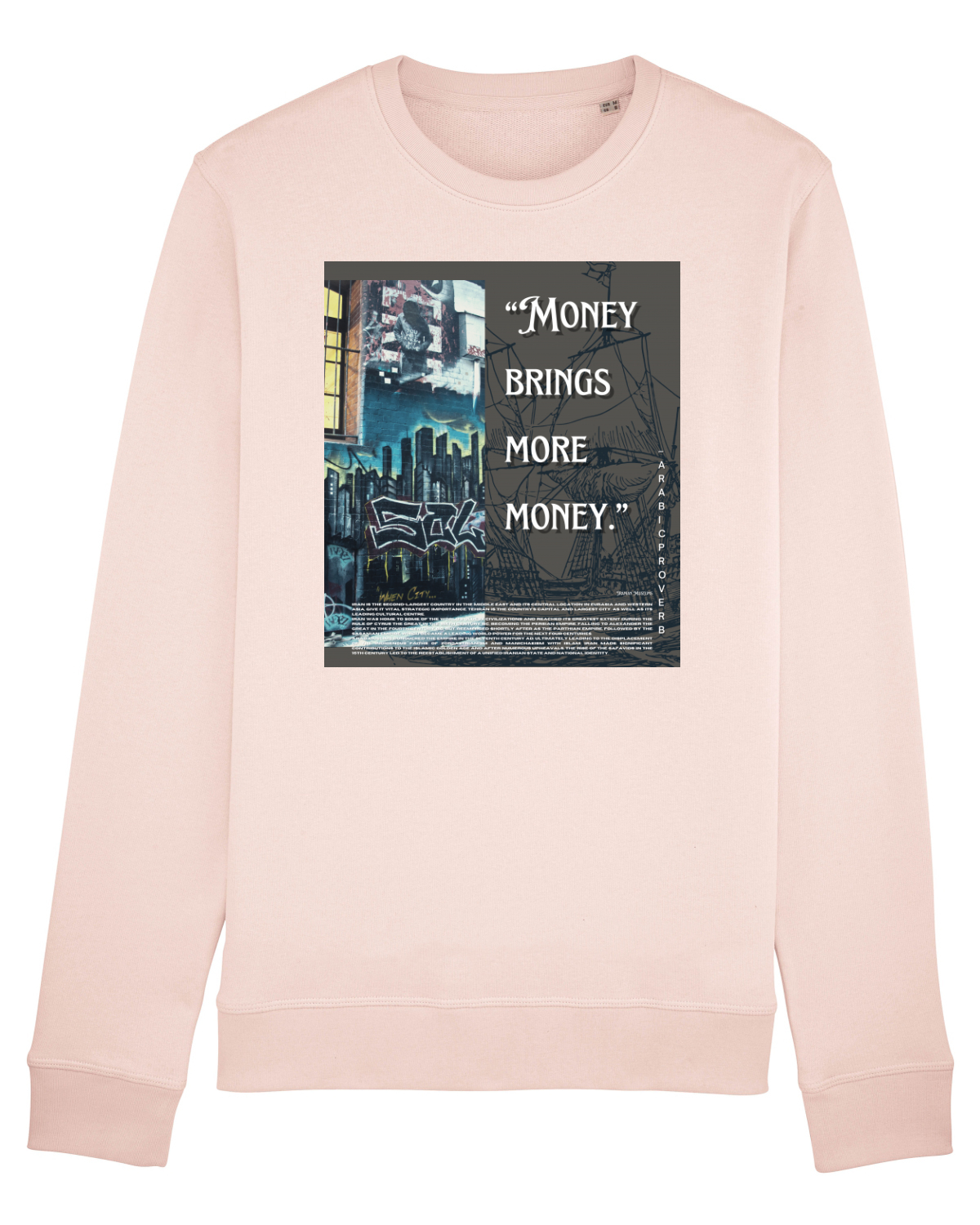 Bluză mânecă lungă Unisex Rise Candy Pink