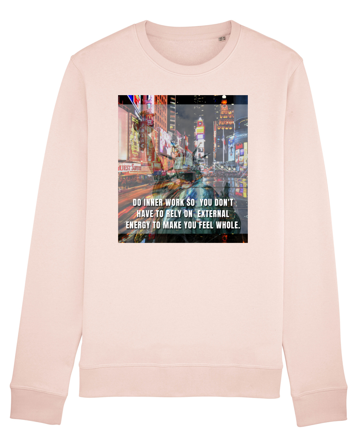 Bluză mânecă lungă Unisex Rise Candy Pink