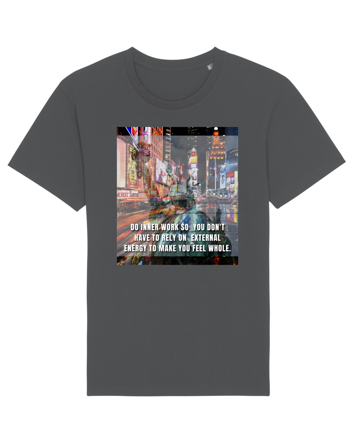Tricou mânecă scurtă Unisex Rocker Anthracite