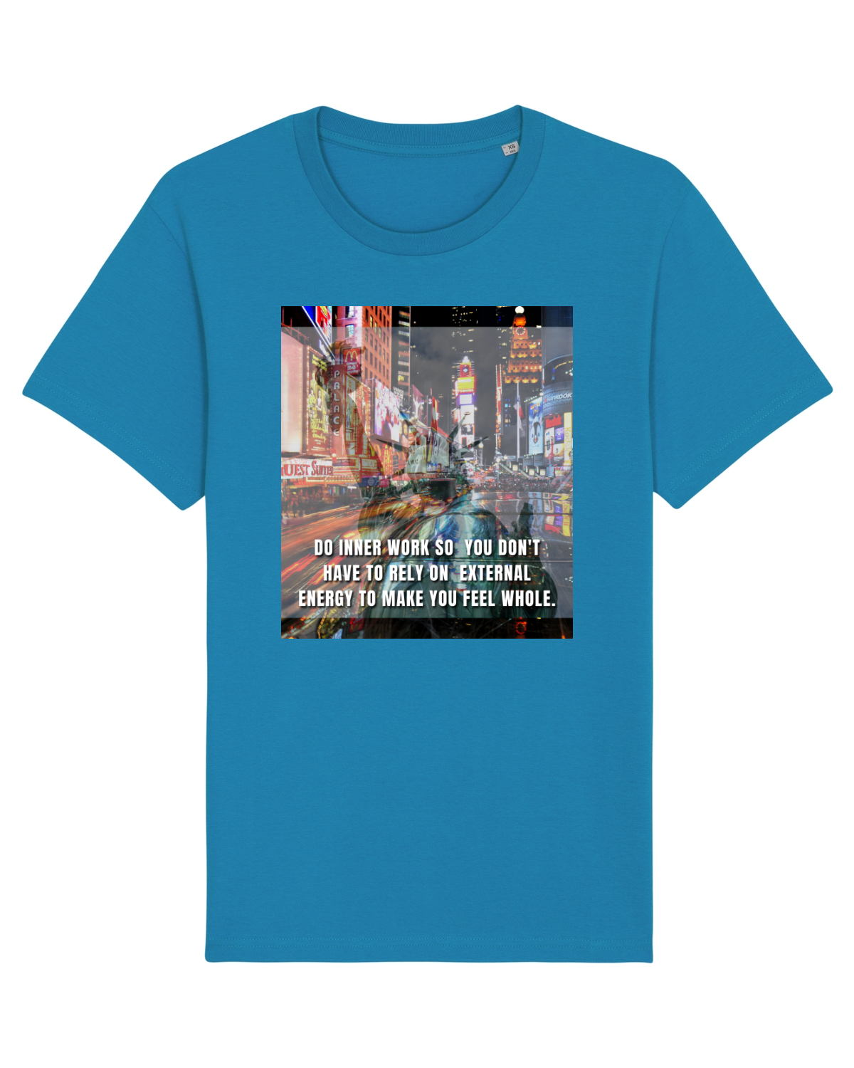 Tricou mânecă scurtă Unisex Rocker Azur