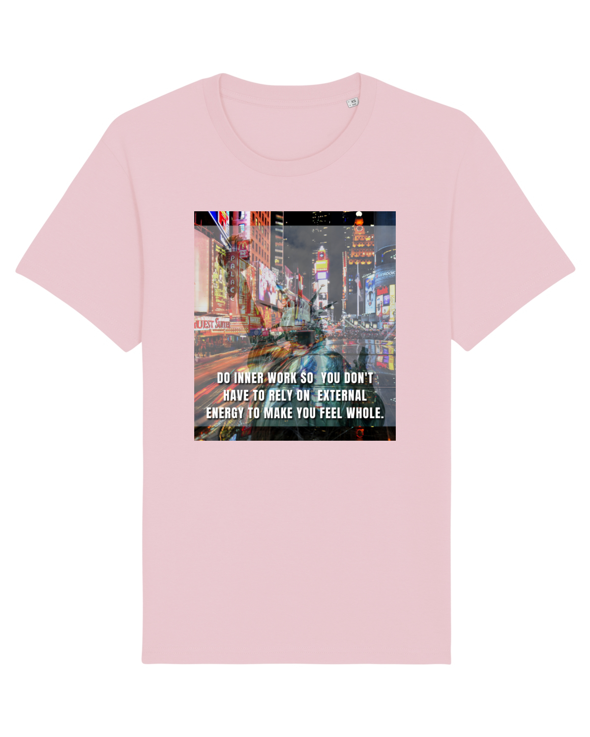 Tricou mânecă scurtă Unisex Rocker Cotton Pink