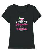 Margaritas Tricou mânecă scurtă guler larg fitted Damă Expresser