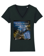 The Smallest Good Deed Is Better Than The Grandest Good Intention Tricou mânecă scurtă guler V Damă Evoker