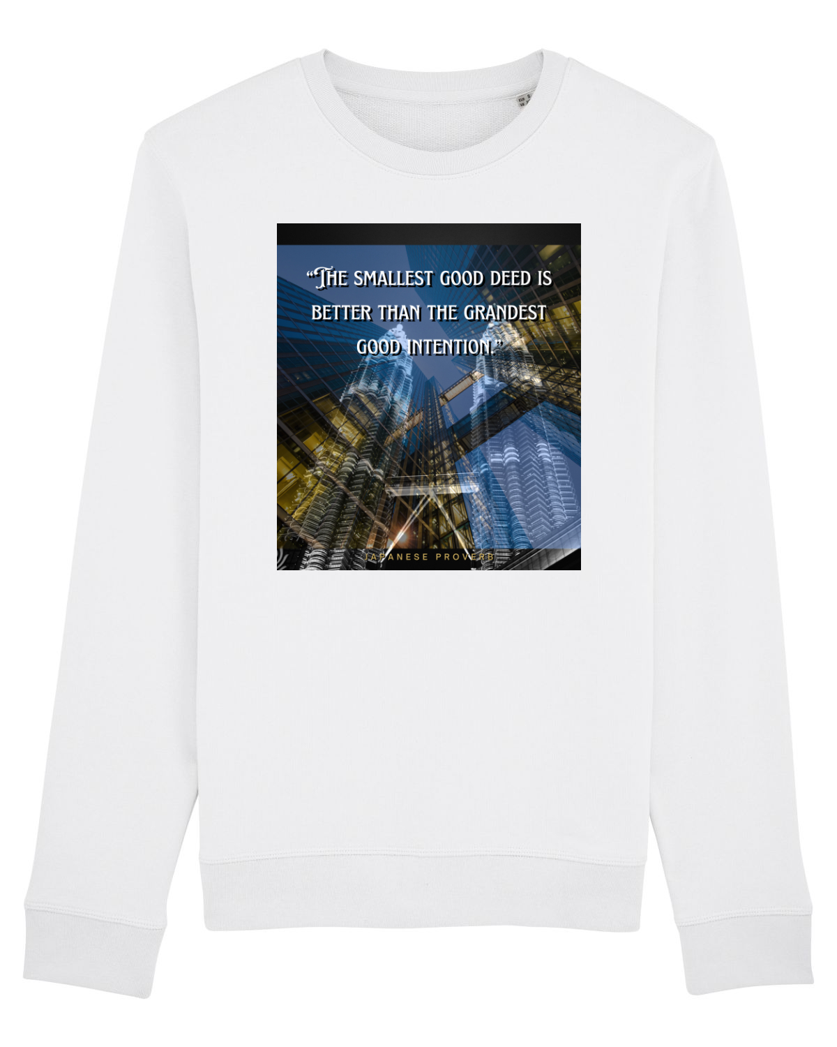 Bluză mânecă lungă Unisex Rise White