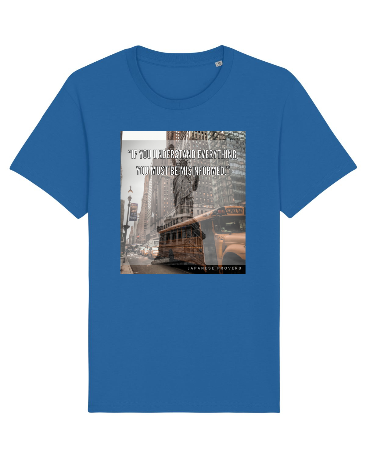 Tricou mânecă scurtă Unisex Rocker Royal Blue