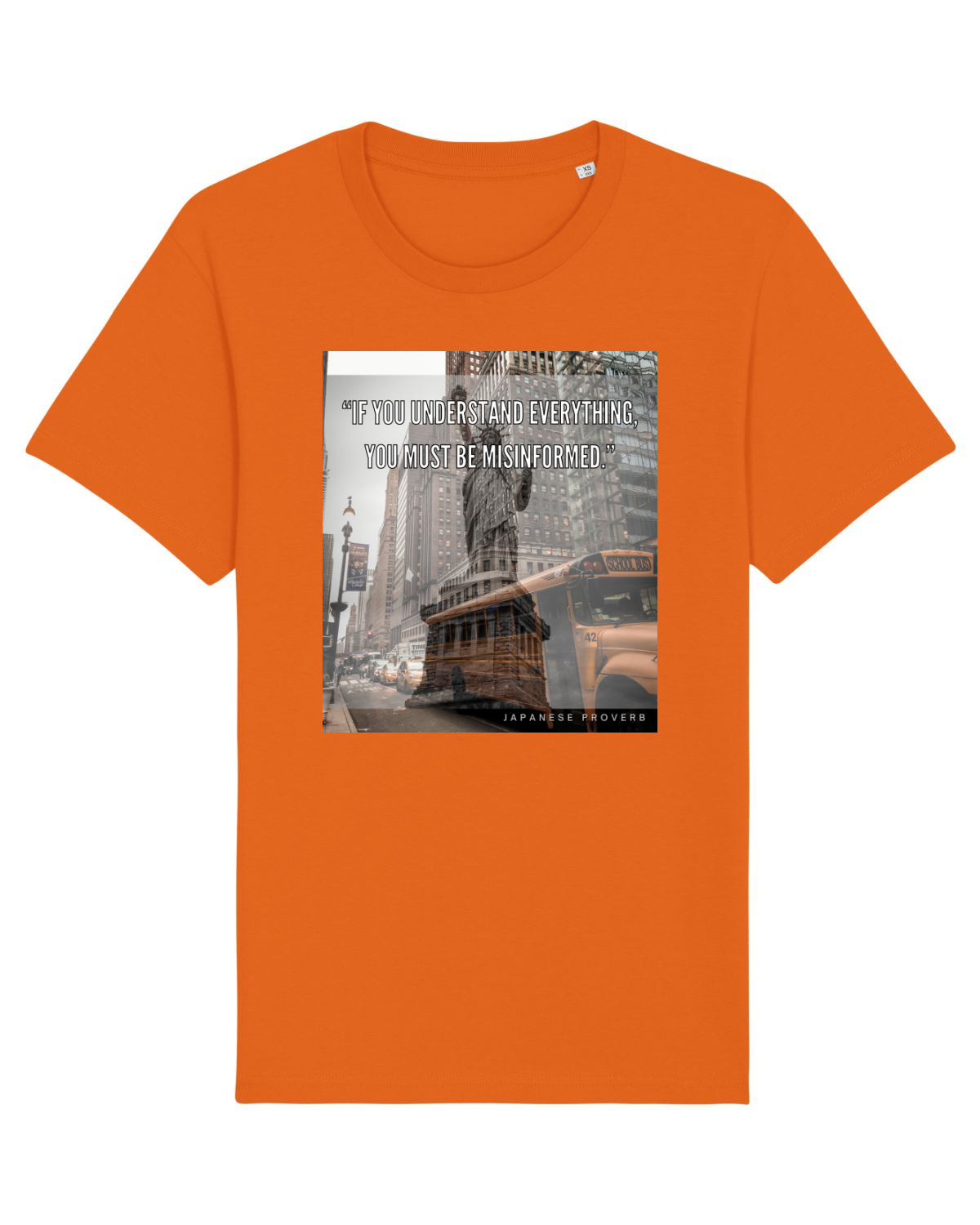 Tricou mânecă scurtă Unisex Rocker Bright Orange