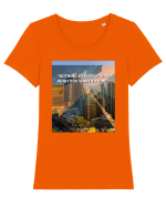 Nothing So Visible  Than What You Want To Hide Tricou mânecă scurtă guler larg fitted Damă Expresser