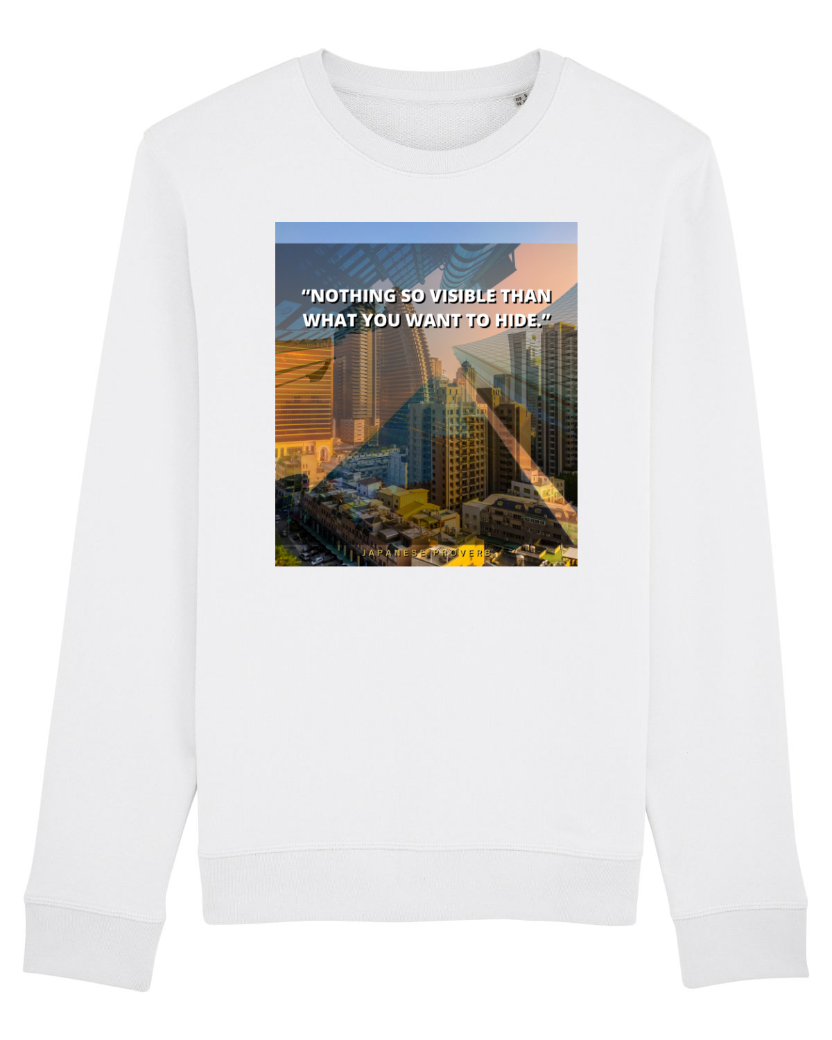 Bluză mânecă lungă Unisex Rise White