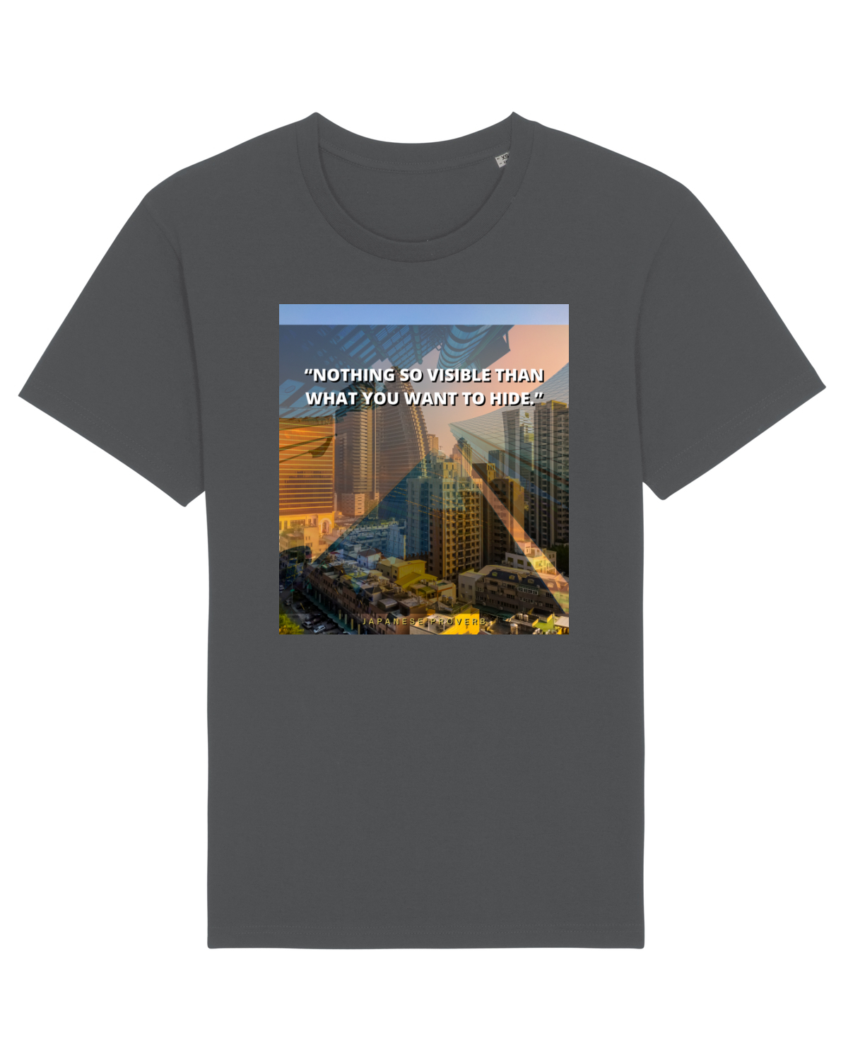 Tricou mânecă scurtă Unisex Rocker Anthracite