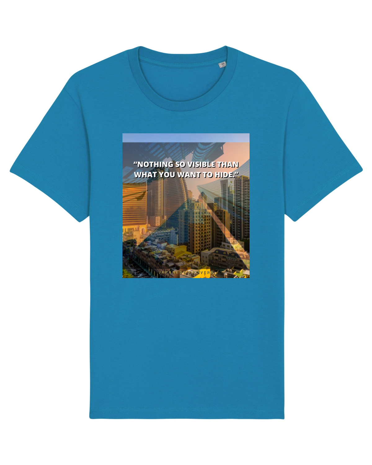 Tricou mânecă scurtă Unisex Rocker Azur