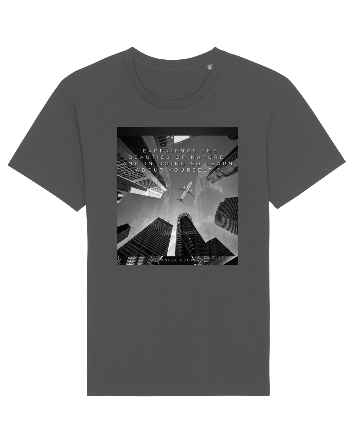 Tricou mânecă scurtă Unisex Rocker Anthracite