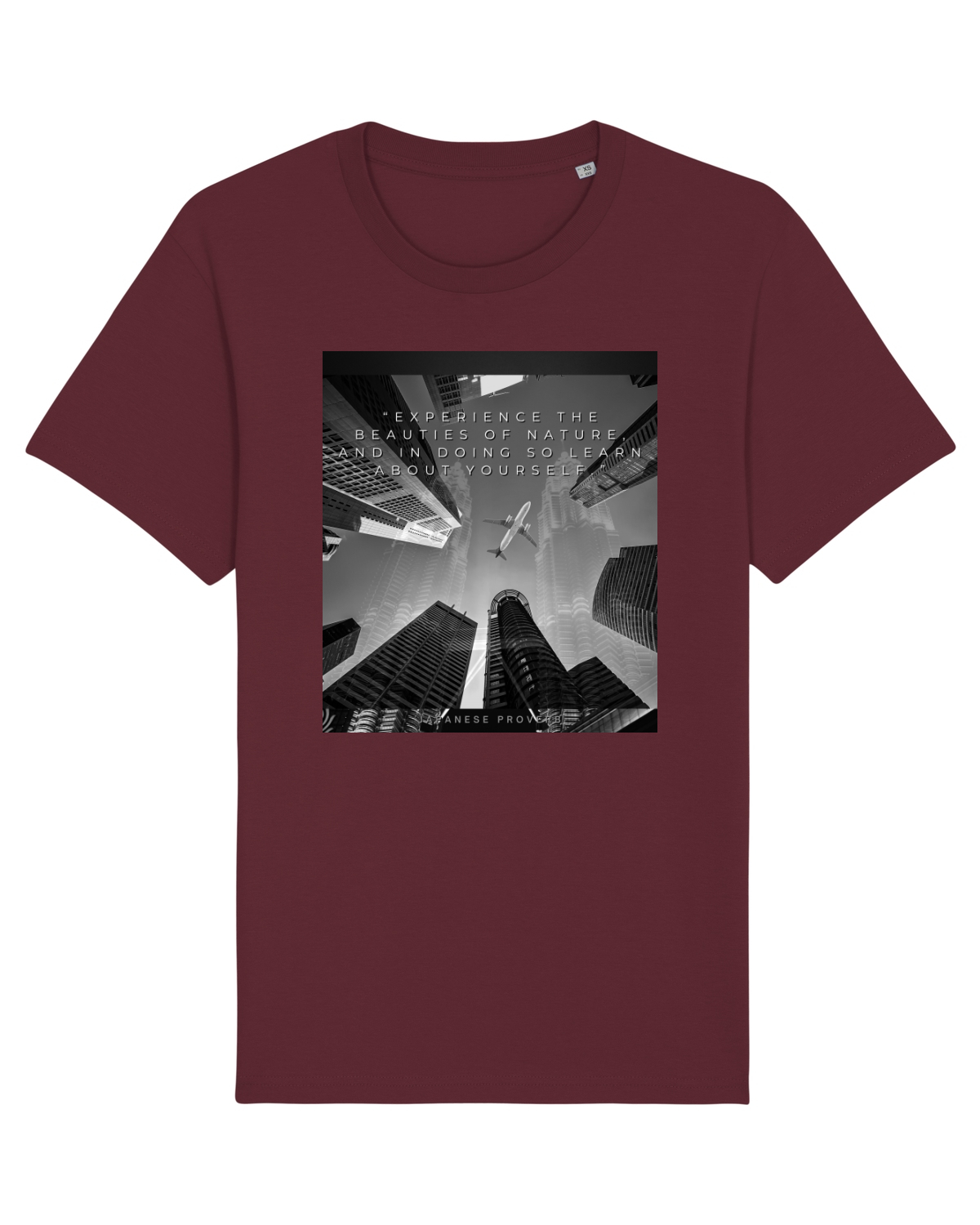 Tricou mânecă scurtă Unisex Rocker Burgundy