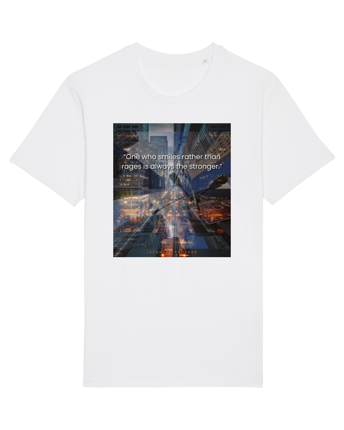 Tricou mânecă scurtă Unisex Rocker White