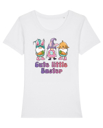 de Paște - Cute little easter Tricou mânecă scurtă guler larg fitted Damă Expresser