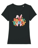 de Paște - Daddy bunny Tricou mânecă scurtă guler larg fitted Damă Expresser