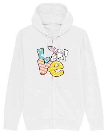 de Paște - Easter bunny love White