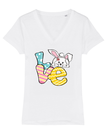 de Paște - Easter bunny love White