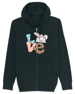 de Paște - Easter bunny love v2 Hanorac cu fermoar Unisex Connector