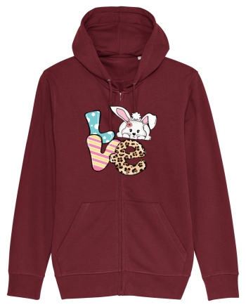 de Paște - Easter bunny love v2 Burgundy