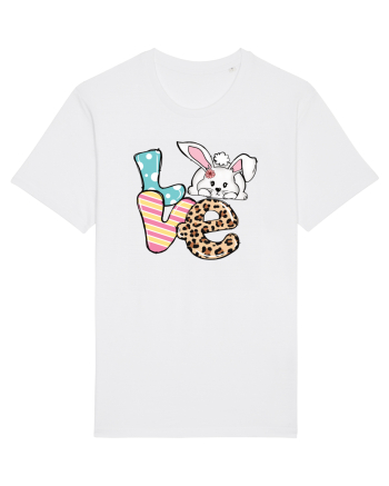 de Paște - Easter bunny love v2 White