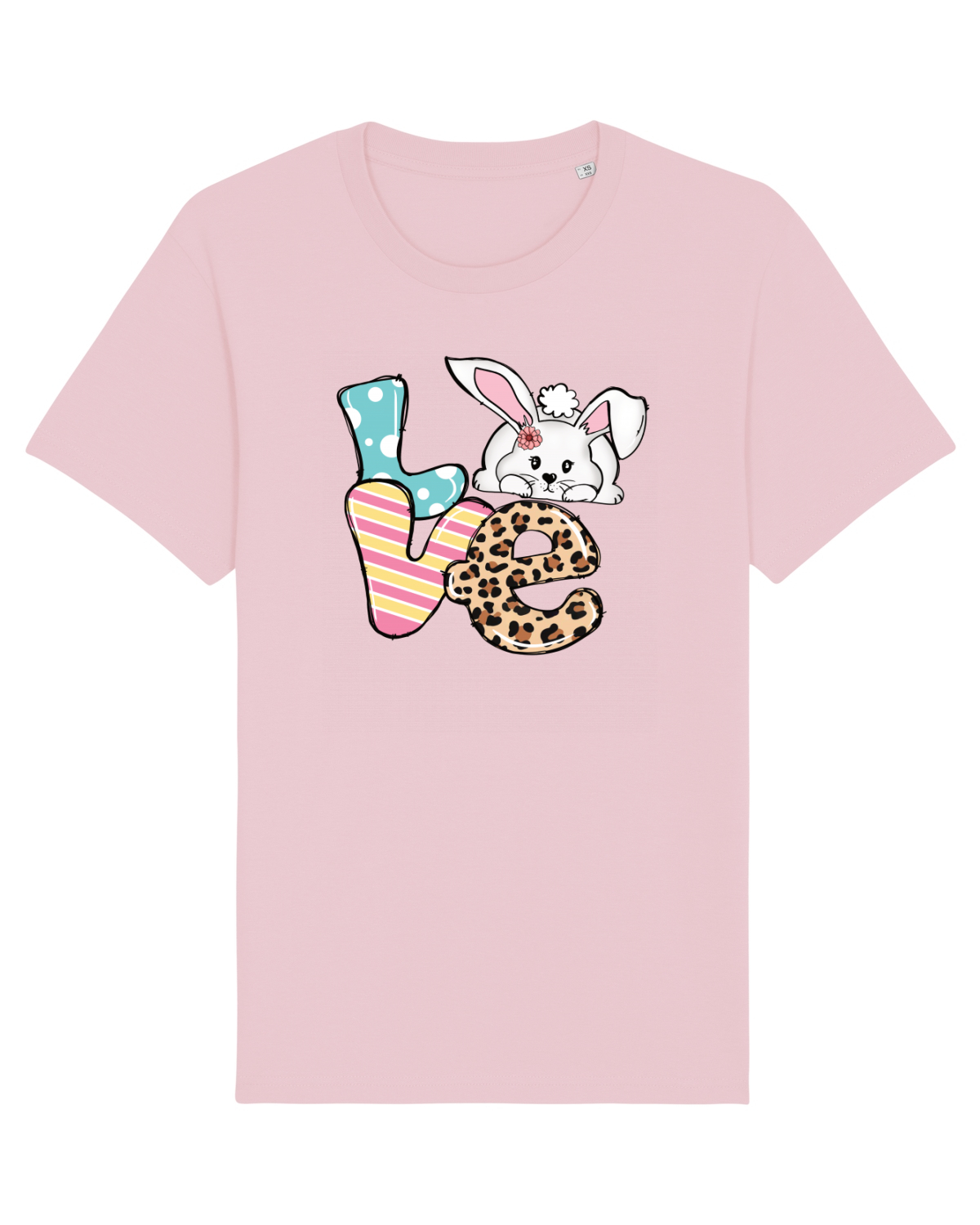 Tricou mânecă scurtă Unisex Rocker Cotton Pink