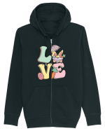 de Paște - Easter eggs love Hanorac cu fermoar Unisex Connector