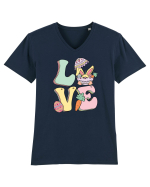 de Paște - Easter eggs love Tricou mânecă scurtă guler V Bărbat Presenter