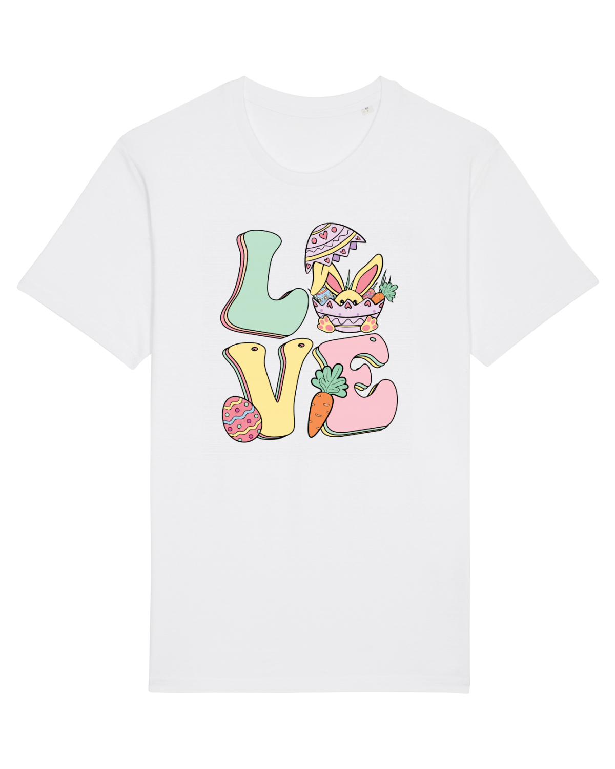 Tricou mânecă scurtă Unisex Rocker White