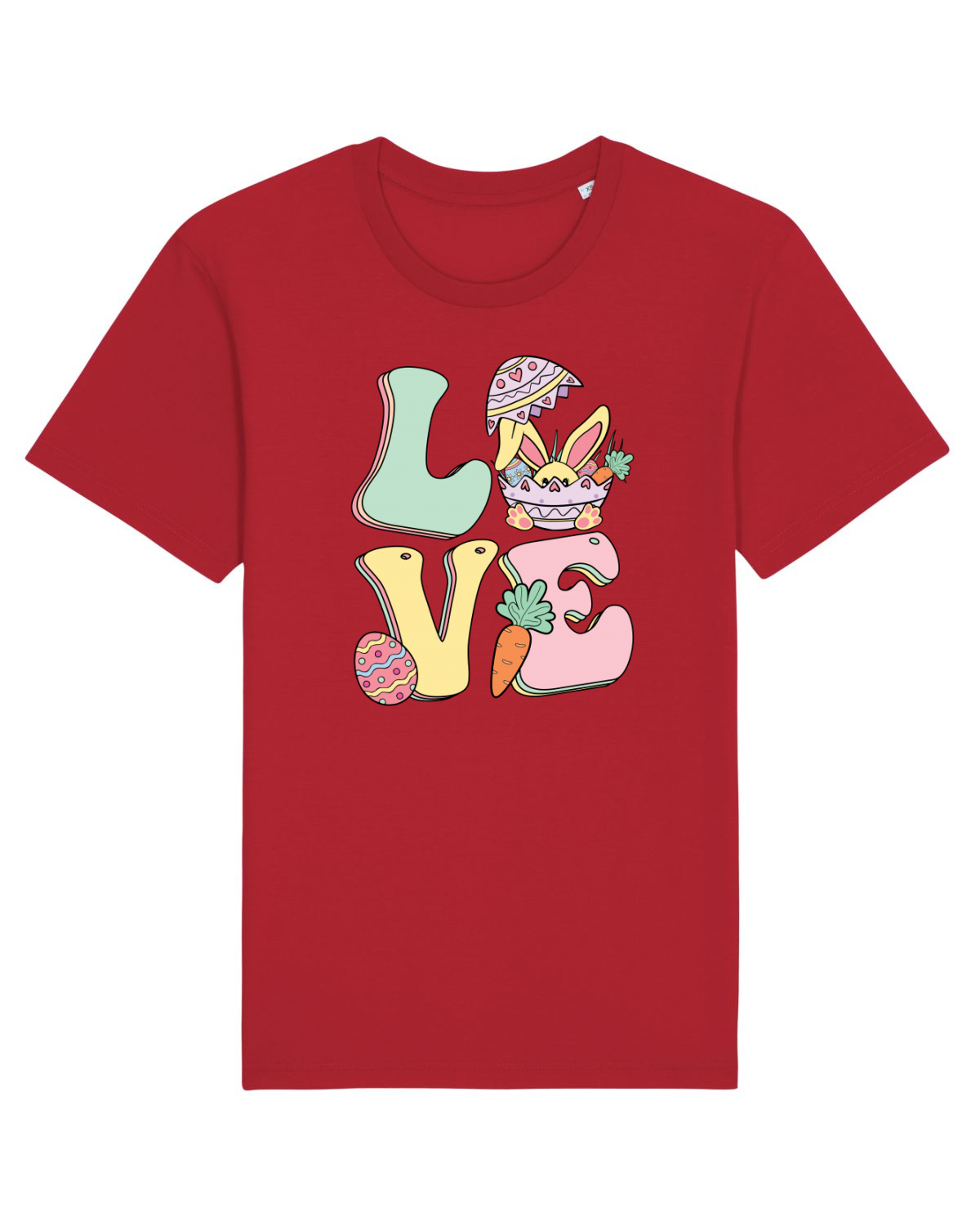 Tricou mânecă scurtă Unisex Rocker Red