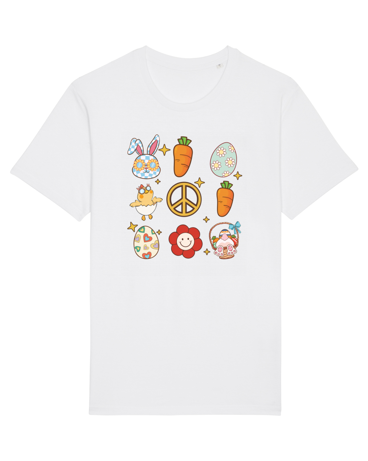 Tricou mânecă scurtă Unisex Rocker White